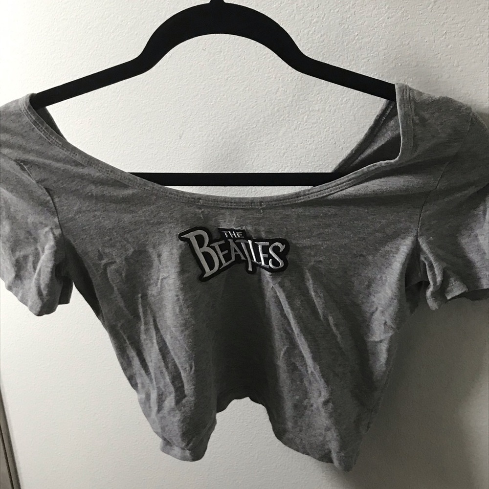 Beatles patch shirt